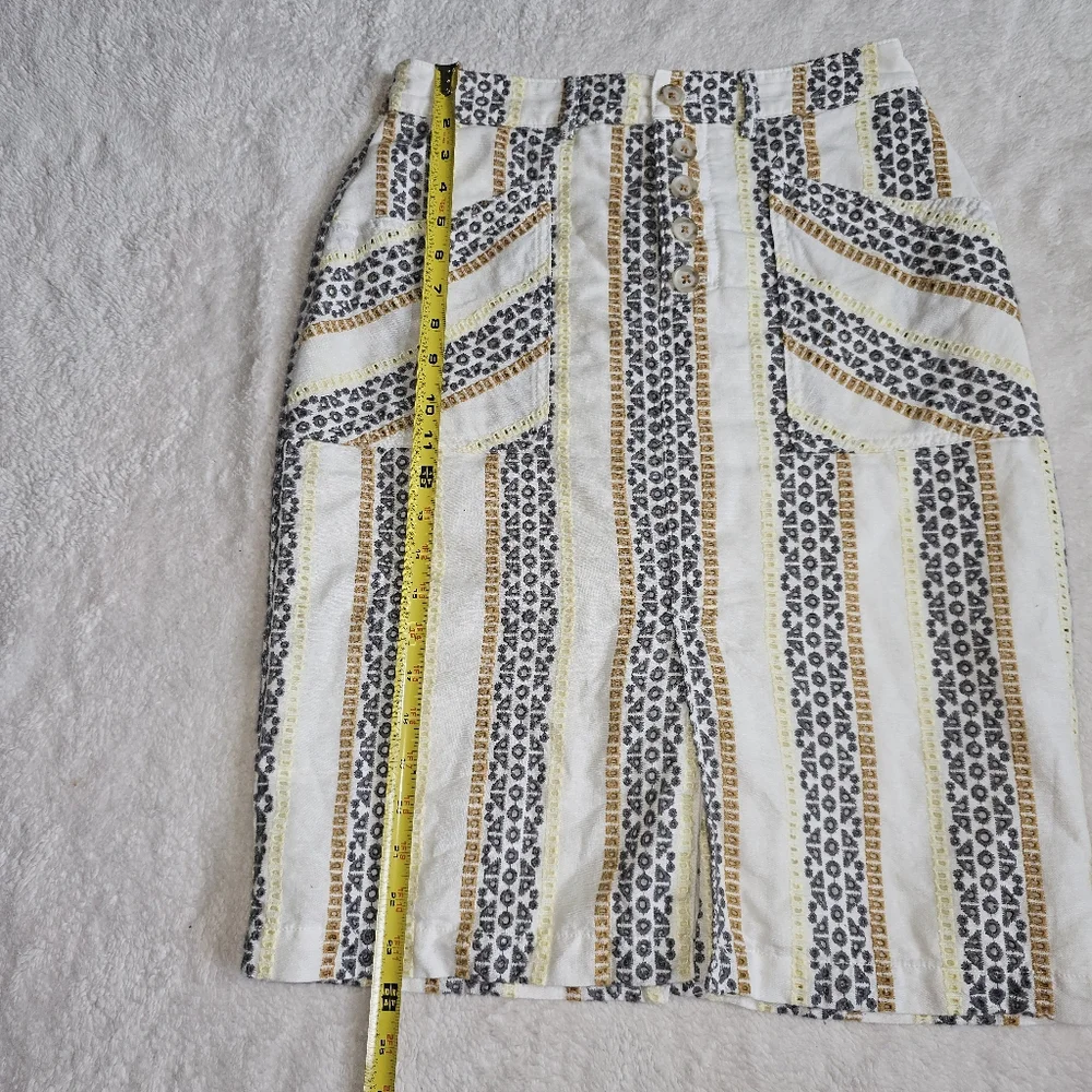 Anthropologie 2-Piece Shirt And Skirt Set Size 4